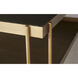 Finch 40 X 40 inch Black / Antique Brass Coffee Table
